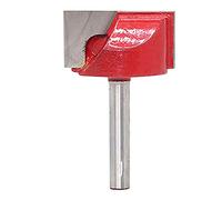 KATUR Surface Planing Bottom Cleaning Router Bit, 6mm Shank Double Flute Carbide Tipped Cleaning Bottom Router Bit, Milling Cutter for Woodworking Carving (6mm Shank 25mm Width)