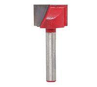 KATUR Surface Planing Bottom Cleaning Router Bit, 6mm Shank Double Flute Carbide Tipped Cleaning Bottom Router Bit, Milling Cutter for Woodworking Carving (6mm Shank 18mm Width)