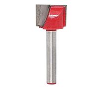 KATUR Surface Planing Bottom Cleaning Router Bit, 6mm Shank Double Flute Carbide Tipped Cleaning Bottom Router Bit, Milling Cutter for Woodworking Carving (6mm Shank 16mm Width)
