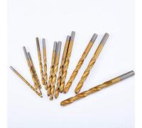 KATUR Titanium Twist Drill Bit Set 13 Pcs Round Shank High Speed Steel Quick Change Regular Drilling Tools for Wood Plastic Aluminum Alloy 1.5-6.5mm