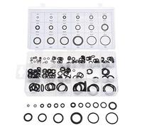 KATUR Universal O-Ring Assortment, 225Pcs Metric Set, 18 Sizes 3-22mm Internal Diameter, Black Rubber O-Rings for Plumbing, Automotive, General Repair