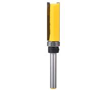 KATUR Woodworking Trimming Cutter Top Bearing Flush Trim Pattern Router Bit Milling Cutter Router Bit 1/4 Inch Shank with Alloy Blade Carbon Steel(1/4" Shank,1/2" Tooth Width,38mm Tooth Depth)