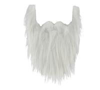 Katutude Fake Beard Fake Mustache Funny Halloween Beard Santa Claus Beard Fake Beards Mustaches Funny Funny Beard Accessories for Costume Beard Fancy Dress Cosplay Party Supplies White
