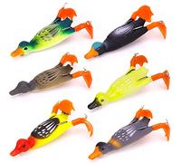 Katutude Fishing Lure Set, 6 Pieces Fishing Bait, Duck Bait, 3D Suicide Wobbler Duck, Fishing Lure for Pike, Pike Bait, Catfish Bait, Catfish Bait