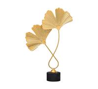 Katutude Ginkgo Metal Leaves Modern Decorative Figure, Gingko Leaf Sculpture, Wrought Iron Desktop Artwork Metal Leaves Decoration for Living Room Hallway Bedroom Desktop Decor