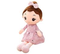Katutude Girl Rag Doll, Soft Baby Dolls Cuddly Toys Princess Girl Doll with Skirt, Cute Fairy Doll Ragdoll Plush Stuffed Doll Decoration Plush Toy for Kids Birthday Gift, 45CM