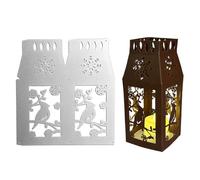 Katutude Metal Cutting Dies with Lantern Pattern Christmas Lantern Cutting Dies 3D Cutting Dies DIY Scrapbooking Paper Card Embossing Craft 3D Embossing Stencils Template for Christmas Party