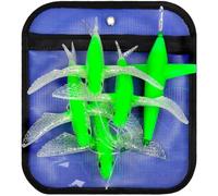 KATUYSHA Fly Fish Saltwater Trolling Fishing Lures - Daisy Chain Teaser Lures - Flying Fish Teaser Big Game Saltwater Offshore Tuna Mahi Wahoo Fully Rigged Teasers Trolling Lure（A-5INCH
