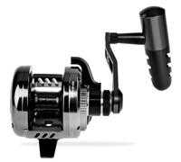 KATUYSHA Jigging Reel Conventional Reels - Lever Drag Saltwater Heavy Duty Deep Ocean Big Game Offshore Round Aluminum Trolling Reel - Black Saltwater Jigging Fishing Reels 300R