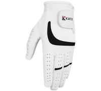 Katx Men's Full Finger Golf Glove Durable Premium Leather Left Hand Right All Weather Spann Glove Stratus Tech Golf Glove Non Slip Flexible Golfing (L, Left)