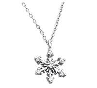 Katy Craig Snowflake Necklace with Cubic Zirconia Stones 45cm (17.7") Christmas