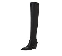 Katy Perry Women's The Citygurl OTK Stretch Boot Over-The-Knee, Black, 4 UK