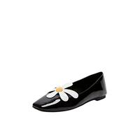Katy Perry Women's The Evie Daisy Flat Ballet, Black, 4 UK