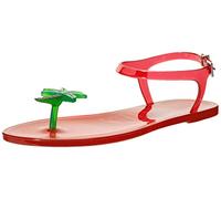 Katy Perry Women's The Geli Ankle Strap Sandal Flat, Palm Tree, 7 UK