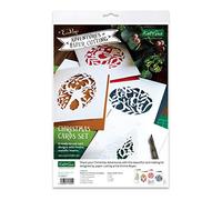 Katy Sue Adventures in Paper Cutting Christmas Card Making Set. 8 Ready to Cut Christmas Card Designs with 8 Colourful Insert Papers & 8 Envelopes. Card Size is 5 x 7 Inch or 127 x 178 Millimetres