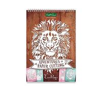 Katy Sue Adventures in Paper Cutting Template Pad, Series 5. 36 Pages of Animals, Insects & Birds Paper Cutting Templates. 12 Designs with 3 Copies of Each in an A4 Ring-Bound Pad. 170 GSM