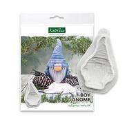 Katy Sue Boy Gnome Silicone Mould for Cake Decorating & Crafting. Makes a Gnome or Gonk 90 Tall x 55 Wide in Millimetres for Fondant, Flower Paste, Sugar Paste, Air Dry Clay, Polymer Clay. UK-Made.