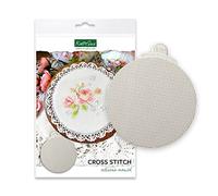 Katy Sue Cross Stitch Design Mat Silicone Mould for Cake Decorating, Crafts, Cupcakes, Sugarcraft, Cookies, Candies, Cards and Clay, Food Safe Approved, Made in The UK