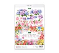Katy Sue Die Cut Decoupage - Bumper Bouquets (Pack of 12) - Floral Bouquet Designs for Layered Card Making - Premium 150gsm Paper - UK Made Card Making Supplies