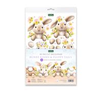 Katy Sue Die Cut Decoupage - Bunny Kisses & Fluffy Tails (Pack of 8) - 16 Cute Easter Bunny 3D Designs - Premium 150gsm Paper - UK Made Card Making Supplies