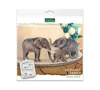 Katy Sue Elephant Family Silicone Mould for Cake Decorating & Crafts - Large Elephant 113 x 72mm, Medium Elephant 92 x 70mm, Small Elephant 47 x 36mm