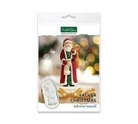 Katy Sue Father Christmas Silicone Mould for Christmas Cake Decorating & Crafting. Makes a Santa Claus Figure 100 Tall x 40 Wide in Millimetres for Fondant, Air Dry Clay, Polymer Clay. UK-Made