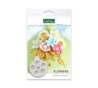Katy Sue Flowers Silicone Mould for Cake, Cookie Decorating & Craft. Flowers 19 to 25 Millimetres in Diameter. Use with Fondant, Sugar Paste & Air Drying Clay from Katy Sue Designs Moulds - UK Made