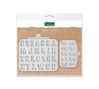 Katy Sue Fun Font Alphabet & Numbers Silicone Moulds (Pack of 2) for Cake Decorating & Crafts