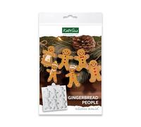 Katy Sue Gingerbread People Silicone Mould for Cake Decorating & Crafting. Use with Fondant, Air Dry Clay, Polymer Clay, Resin. Gingerbread People 46 Tall x 30 Millimetres Wide from Katy Sue Moulds