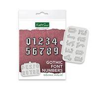 Katy Sue Gothic Font Numbers Silicone Mould for Cake Decorating & Crafts