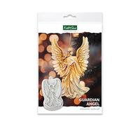 Katy Sue Guardian Angel Silicone Mould for Cake Decorating & Craft. Makes an Angel Sized at 68 Wide x 111 Tall x 7 Deep in Millimetres for Fondant, Sugar Paste, Air Dry Clay & Polymer Clay. UK-Made.