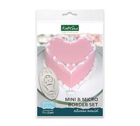 Katy Sue Mini & Micro Border Set Silicone Mould for Lambeth Style Cake Decorating - Makes a Selection of Mini Sized Cake Decorating Embellishments