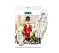 Katy Sue Nutcracker Silicone Mould for Christmas Cake Decorating & Crafting. Makes a Nutcracker Soldier 110 Tall x 35 Wide in Millimetres for Fondant, Sugar Paste, Air Dry Clay, Polymer Clay. UK-Made