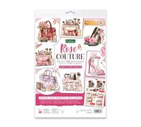 Katy Sue Rose Couture Die Cut Decoupage & Embellishment Collection for Card Making. 10 Pre-Cut A4 Sheets for 3D Card Toppers and Papercraft Projects