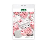 Katy Sue Smocking Silicone Mould for Cake, Cookie Decorating, & Craft. A Smocking Fabric Texture Mould to Use with Fondant, Sugar Paste, & Air Drying Clay from Katy Sue Designs Fondant Moulds