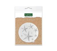 Katy Sue Stars Silicone Mould for Cake Decorating & Crafting. Makes 8 Miniature Star Shapes. Use with Modified Fondant, Air Dry Clay, Polymer Clay. Largest Star 38 x 38, Smallest 5 x 5 Millimetres