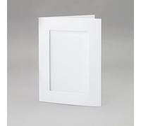 Katy Sue White Rectangle Aperture Cards 50-Pack. Card Size 6 x 8 Inches or 150 x 203mms. Aperture Size 3.7 x 5.7 inches or 94 x 145mms. from Katy Sue Card Making Supplies.