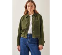 Katya Contrast Cargo Shirt Green Monsoon Green M
