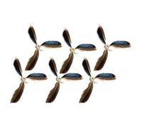Katzen Feder Spielzeug Nachfüllung - 16 cm 6 Stück Ersatz Teaser Sticks Katzenangel Zubehör, ABS interaktives Katzenspielzeug | aktive Jagd Beschäftigung Indoor Outdoor Training Spielzeug für Katzen