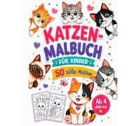 Katzen-Malbuch für Kinder: Über 50 süße Ausmalbilder mit Kätzchen in einer liebevollen Welt - kreativer Malspaß für Mädchen, Jungen und die ganze Familie