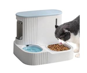 Katzenfutterautomat 30.8 x 26 x 22 cm - 2 In 1 Automatischer Futterspender Mit 0.85L Wasserspender, Abnehmbarer Napf | Für Kätzchen Welpen Innenbereich Zuhause Nutzung