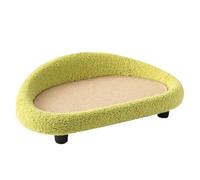 Katzenkratz-Sofa aus Natursisal - Langlebiges Kratzbrett & Katzenbett in Einem - Modern Katzenkratzmöbel zum Krallenwetzen, Schlafen & Spielen - Sturdy Katzenlounge für Wohnung & Balkon - 61 cm