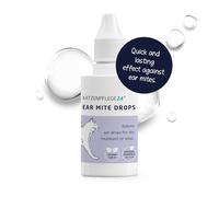 KATZENPFLEGE24 Cat ear drops 50ml to fight ear mites, itching, and ear inflammation - Natural immediate effect and gentle care for cat ears - Ear mite treatment for cats & dogs