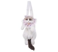 Katzenpuppenrucksack,Weicher Katzenrucksack - Weiche Rucksacktaschen In Katzenform Mit Reißverschlusstasche - Multifunktionale Umhängetaschen, Plüschpuppe Mit Abnehmbarem Riemen Für Mädchen, Kinder, K