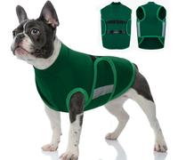 Katzinst Dog Anxiety Relief Coat, Lightweight & Adjustble Dog Anxiety Vest, Pet Calming Wrap for Vet Visit, Car Ride, Fireworks, Stress Relief for Noise, Calming Jacket for Large Dogs, Green (L)