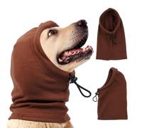 Katzinst Dog Tube Snood Neck and Ear Warmer, Anxiety Relief and Calming Ear Protector, Winter Warm Noise Reduction Scarf, Coffee M