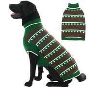 Katzinst Halloween Dog Jumper - Adorable and Attractive Knitted Dog Sweater for Party & Holidays | Skin-Friendly Pullover for Large Dogs, Doberman, Green, 3XL