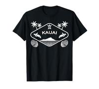 Kauai Hawaii Island Sea Turtle Palm Trees Travel Souvenir T-Shirt