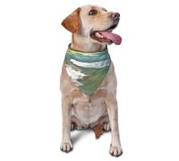 Kauai Hawaii Seashore Dog Bandana Pet Scarf Accessories for Small Medium Dogs Cats Photo Prop, Triangle Pet Bandanas Adjustable Puppy Bib Washable Dog Kerchief Puppy Neckerchief