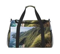 (Kauai Hawaii Seashore) Durable Twill Travel Tote Bag Large Capacity Handheld & Crossbody Bag for Weekend Trips,Sports,and Outdoor Activities